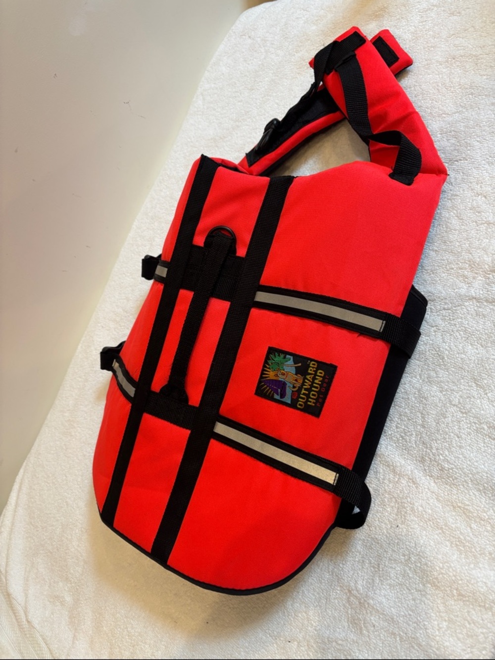 Red Dog Life Vest - Safety Floatation Harness (like new, never used)